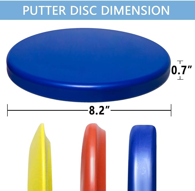 GOOSO Disc Golf Putter | Flying Golf Discs Set of 6 for Beginners – DIY Your Discs