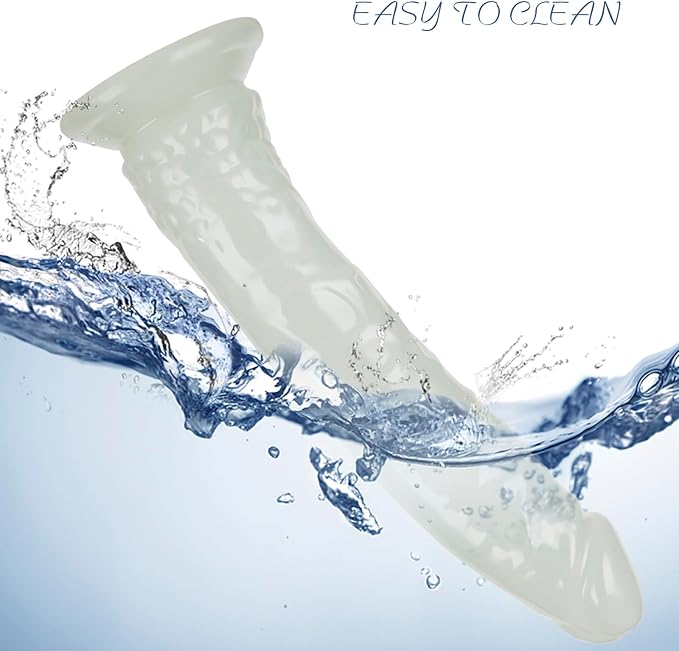 12.6'' Huge Dildo Soft Monster Dildos Sex Toys with Suction Cup for Hands-Free Play,Big Thick Dildos Suitable for Women/Men/Couples can be Use for G spot and Anal(Glow in The Dark Green)