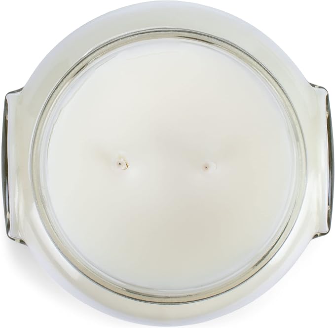 Tyler Creamy White 2-Wick 11 Ounce Glass Aromatherapy Scented Jar Candle Pack of 2, French Market