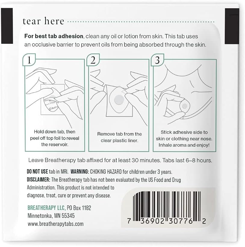 Aromatherapy Eucalyptus Patches - Pure Essential Oil Aroma Patch - Eucalyptus Essential Oils for Congestion Relief, Focus and Alertness - 8-Pack