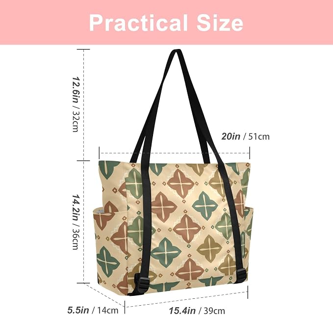 MCHIVER Yoga Bag for Women Men Large Yoga Mat Bag with Adjustable Strap Workout Bags Totes for Pilates Yoga Travel
