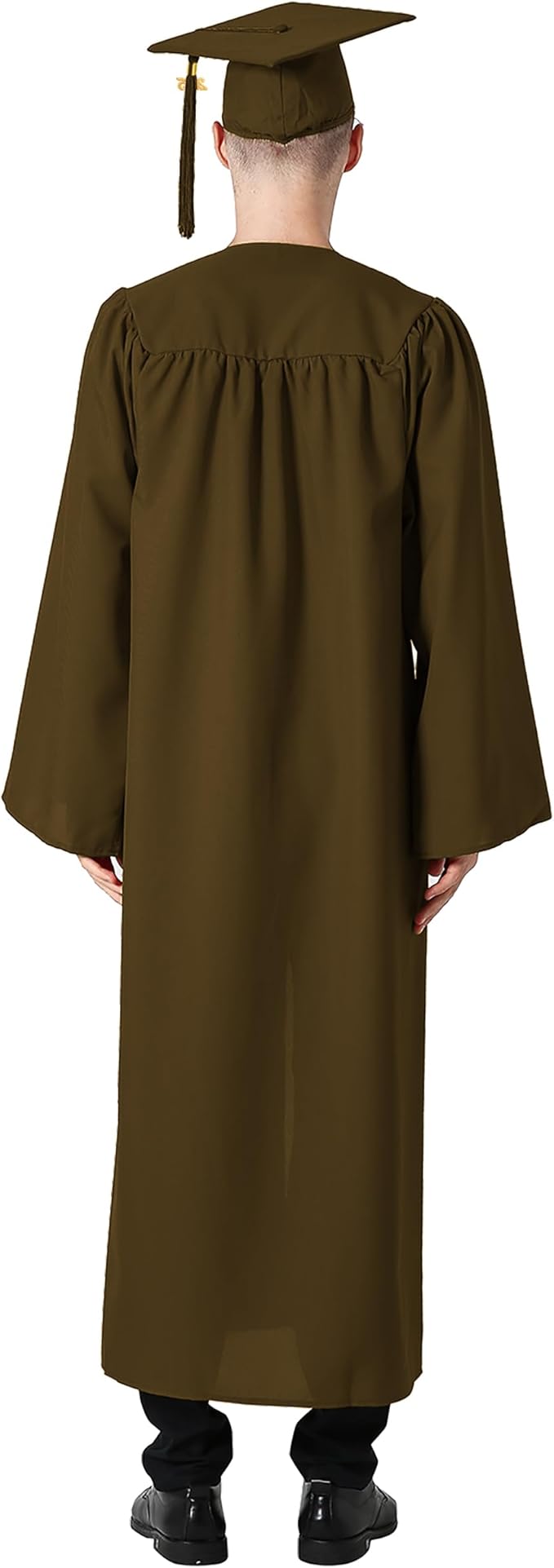 GraduationMall Matte Graduation Gown Cap Tassel Set 2025 for High School and Bachelor