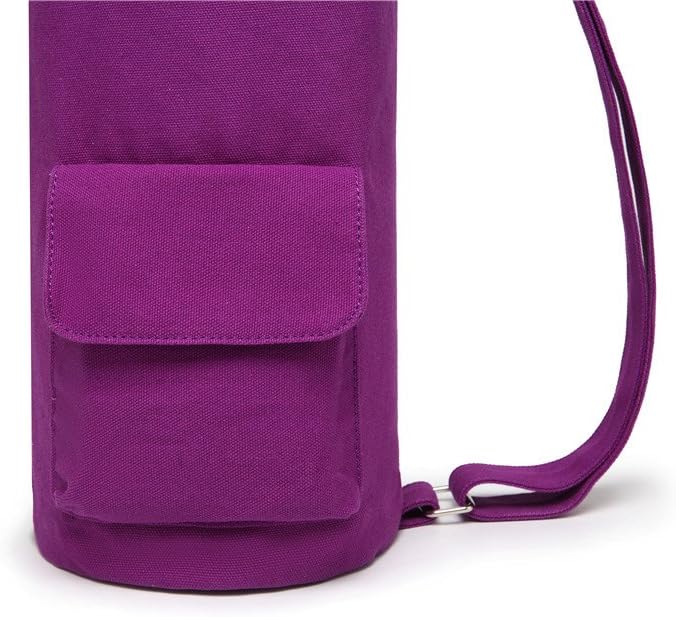 Yoga Mat Bag,Full-zip Exercise Yoga Mat Canvas Carry Bag for Women and Men - Double Storage Pocket,Easy Access Zipper, Adjustable Shoulder Strap and Handle,Fits Most Mat