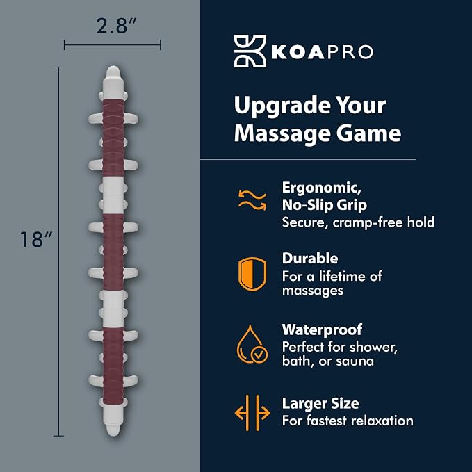 KOA KOAPRO Fascia Tool for Cellulite Area - Trigger Point Massage Tool for Deep Tissue, Full Body Massage, Back and Neck Massager, Muscle Massager for Legs, Fascia Massage Tool