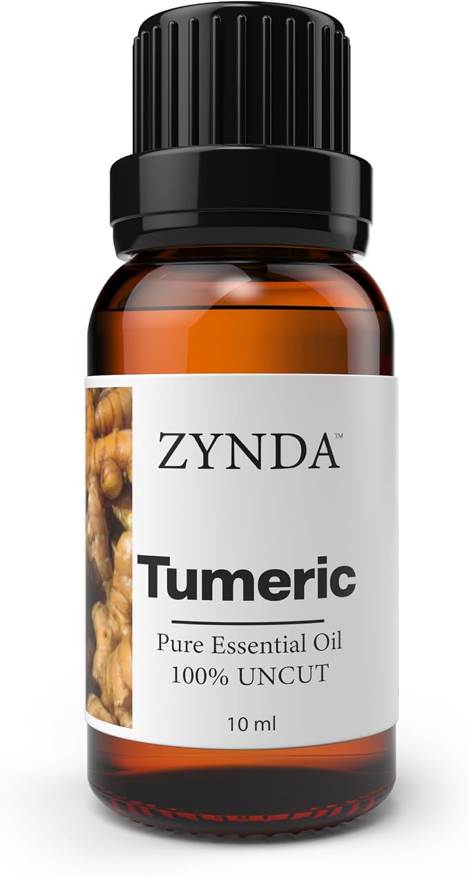 Turmeric Oil for Skin, Pure & Natural Essential Oils – 3rd Party Lab Tested Organic Turmeric Oil for Face & Body, Premium Face Serum for Glow, Hair Nourishment & Relaxing Aromatherapy, 10ml Bottle