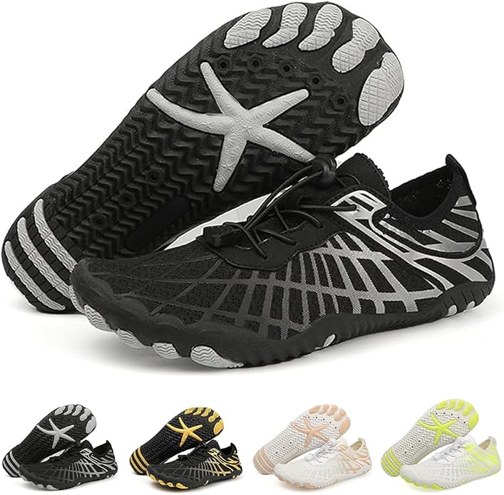 ELETON Barefoot Shoes Women Men Footwear, Wide Toe Box Hiking Zero Drop Non-Slip Quick-Dry River Boat Pool Beach Water Shoes, Lightweight Swimming Running Walking Sneakers Unisex