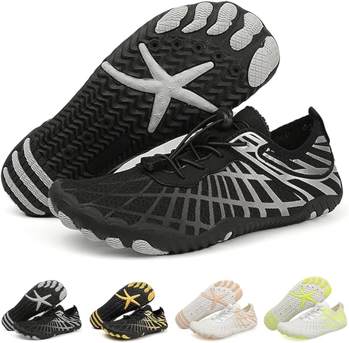 ELETON Barefoot Shoes Women Men Footwear, Wide Toe Box Hiking Zero Drop Non-Slip Quick-Dry River Boat Pool Beach Water Shoes, Lightweight Swimming Running Walking Sneakers Unisex