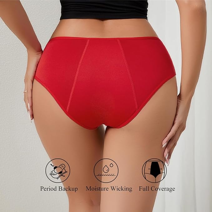 Period Underwear for Women Leakproof Menstrual Panties Women's Incontinence Briefs, Urine Absorbent Underwear