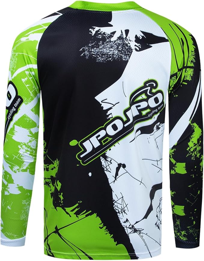 Dirt Bike Jersey for Youth, Kids Mountain Bicycle Shirt Long Sleeve Children Downhill Jerseys for Motorcycle Motocross