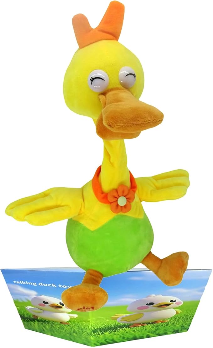 Plush Toys, Music Songs, Ducks That can Speak and Repeat, Gift Ducks That can bark,Adorable Interactive Duck Toy