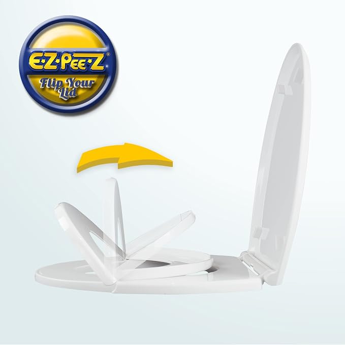 AS SEEN ON SHARK TANK - E-Z-PEE-Z New Design Child Potty Training Toilet Seat/Regular Adult-Size Elongated Toilet Seat Converts To A Child-Size Seat With A Simple Flip Of The Lid