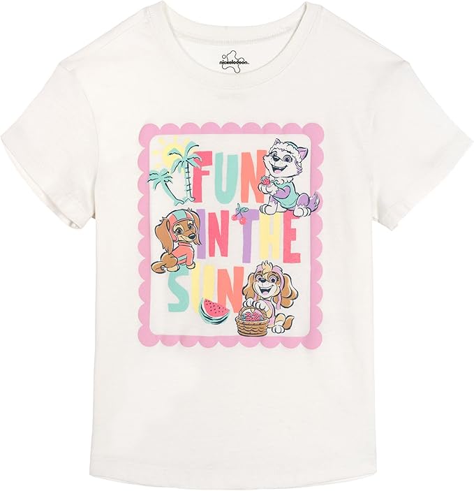 Nickelodeon Paw Patrol T-Shirt and French Terry Shorts Outfit Set Infant to Big Kid Sizes (12 Months - 10-12)
