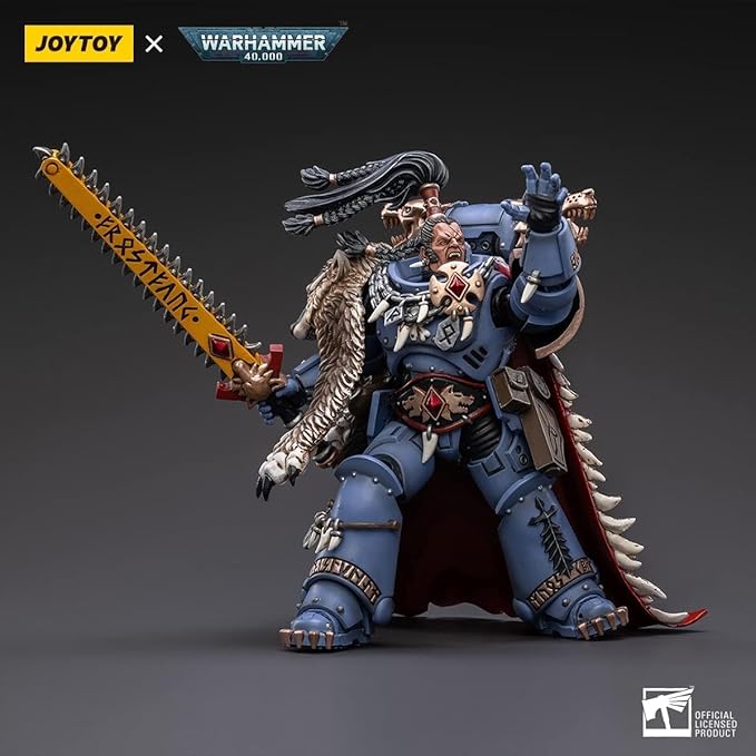 JOYTOY1/18 Warhammer 40,000 Action Figure Space Wolves Ragnar Blackmane Collection Model Birthday Gift