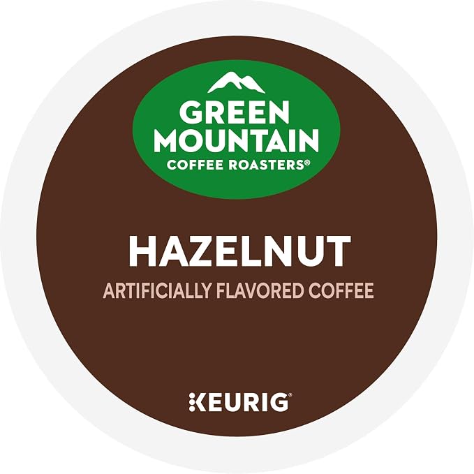 Green Mountain Coffee Roasters Hazelnut, Keurig Single Serve K-Cup Pods, Light Roast Coffee, 60 Count, (6 Packs of 10)