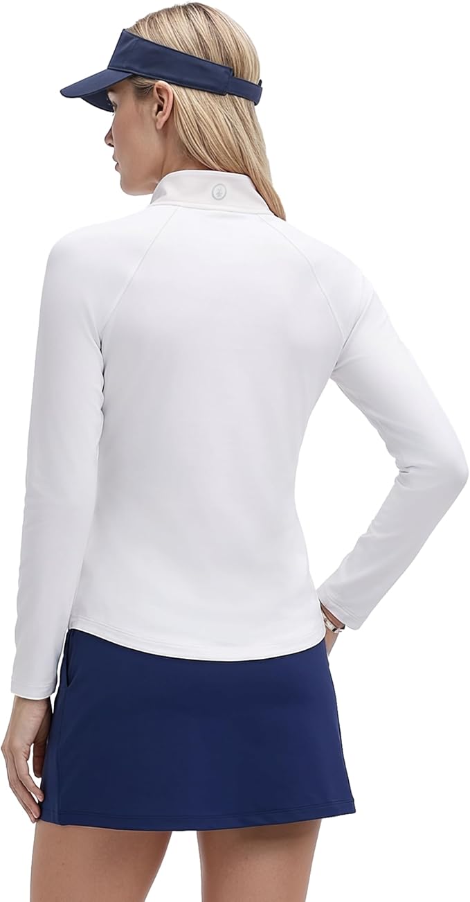 Izod Women's 1/4 Zip Pullover Performance Stretch Long Sleeve Golf Running
