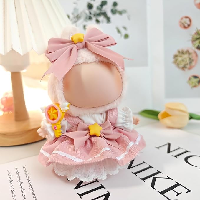 Clothes Fit for 17CM Doll, Fashion Doll Clothes Outfit Set Cute Theme Designer Toys Dress Accessories for Collector Fans Display (Charm Girl)