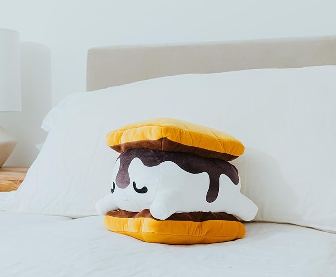 MoshiOshis Yume Mashumaro S'More 9-Inch Character Plush Toy | Huggable Soft Stuffed Toy Collectible for Cuddling