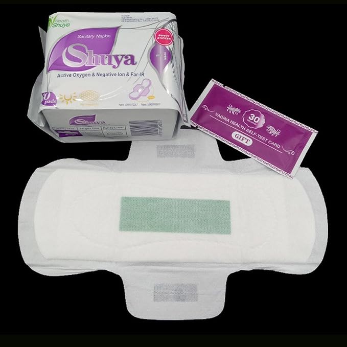 SHUYA Patented Anion Soft Breathable Sanitary Pads and Panty Liners Combination Suit Package, Scented-96Count (Packs of 8)