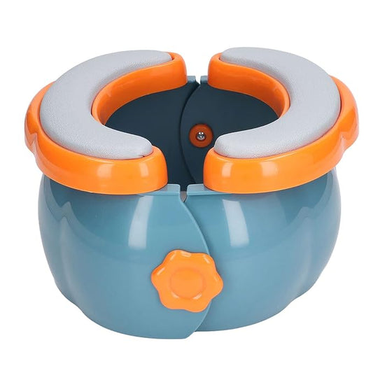 Travel Potty for Toddlers, Easy Clean Portable Foldable Potty Seat for Toddlers, Foldable Emergency Toilet with 20 Bags and Washable PU Pad for Car Camping Outdoor Indoor (Type 3)