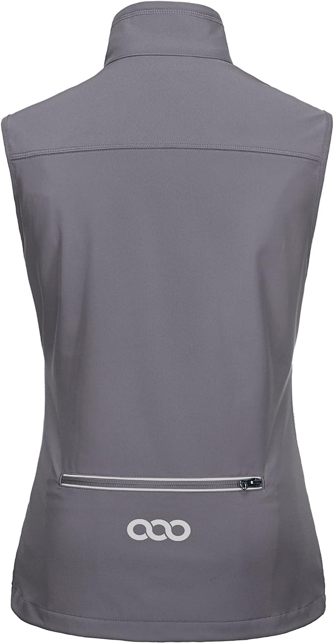 33,000ft Women's Lightweight Running Vest Outerwear with Pockets, Windproof Sleeveless Jacket for Golf Hiking Travel
