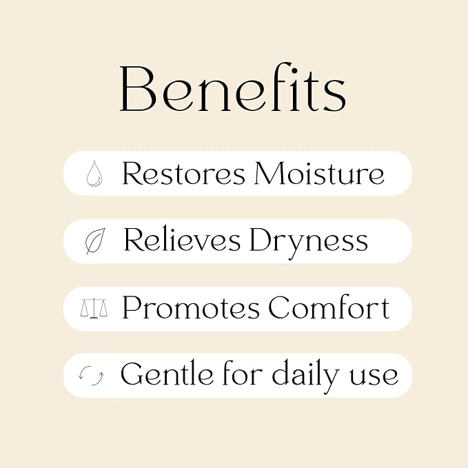 Vaginal Moisturizer Suppositories | Hydration Formula with Hyaluronic Acid, Squalene, Vitamin E, Cocoa Butter & Coconut Oil | Rapid Relief for Dryness & Hormone-free Intimate Comfort | All-Natural