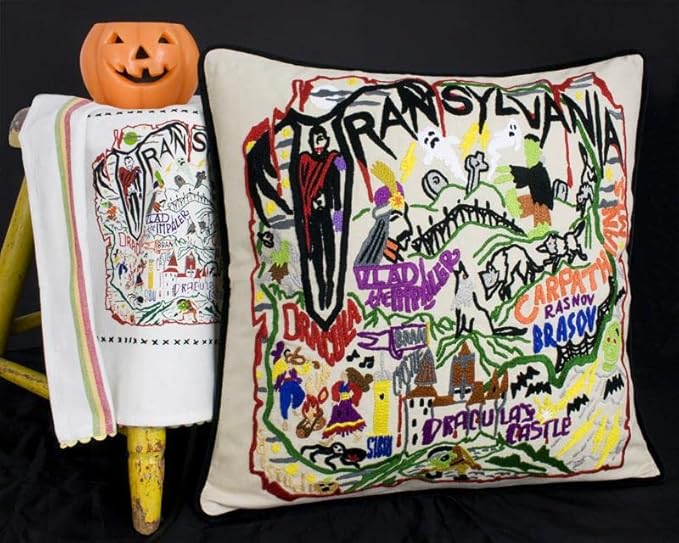 Catstudio Transylvania Embroidered Decorative Throw Pillow