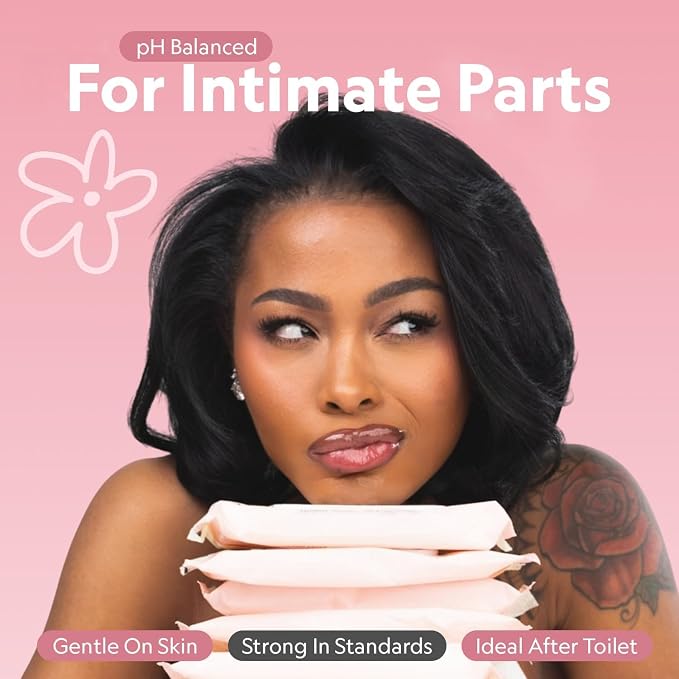 Girl Wipes Flushable Intimate Wipes for Women – Fragrance Free, pH Balanced Feminine Hygiene Wipes for Sensitive Skin, Hypoallergenic, Gynecologist & Dermatologist Approved, Vegan (12-Pack)