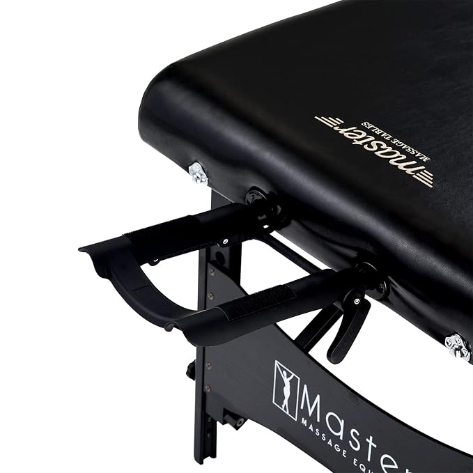 Master Massage 30" Galaxy Professional Portable Massage Table Package with Accessories in Black - Memory Foam Cushioning - Tattoo Table- Spa Salon Beauty Facial Bed