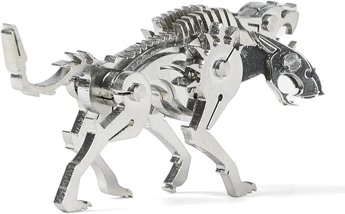 Mythical Three-Headed Dog 3D Metal Puzzle Model for Adults, DIY Fantasy Beast Building Model Kit for Gamers or Desk Metal Decor