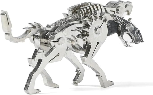 Mythical Three-Headed Dog 3D Metal Puzzle Model for Adults, DIY Fantasy Beast Building Model Kit for Gamers or Desk Metal Decor