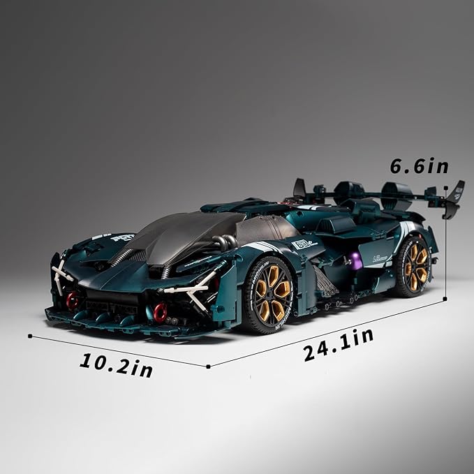 Millanio Super technic Car Model Building Kit,1:8 Scale Model and Race Engineering Toy,Adult Collectible Model Cars Kits to Build,Technic Car Sets for Adults(3446pcs)