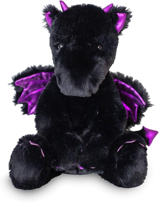 World's Softest Plush Midnight Dragon, Lushee 16" Stuffed Animal for Baby, Toddler, Kids, Adults - Dragon Plush Toy- Adorable Toy Made from Kid-Friendly, Quality Materials