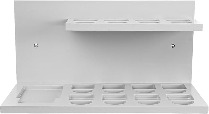 PHOENANCEE Floating Shelves for Little Tikes Story Dream Machine,Wall Shelf for Little Tikes Projector Books Audio Play Character Storage Tray Organizer for Toddlers Kids Girls Boys,Pine(Gray White)