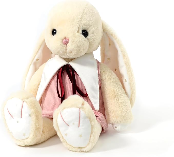 RECUR Plush Rabbit Stuffed Animal,Soft Cuddly Plushie Toy,Adorable Gift for All Ages