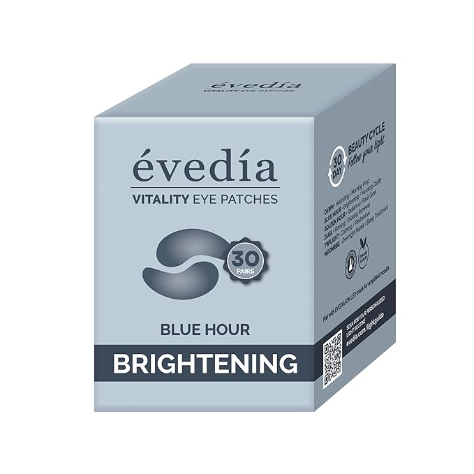 Vitality Eye Patches — Blue Hour — Refresh + De-Puff | Caffeine + Niacinamide Hydrogel Eye Masks | 30 Pairs