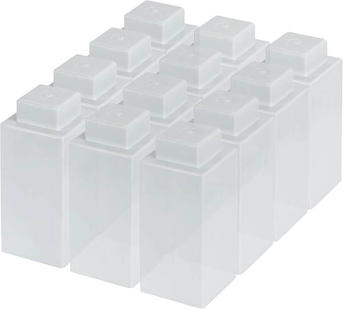 EverBlock 3" x 3" Single Life-Size Plastic Modular Bulk Pack | Giant Building Blocks | Easy to Connect & Reuse | Indoor & Outdoor Use | Build Displays & Structures | Translucent
