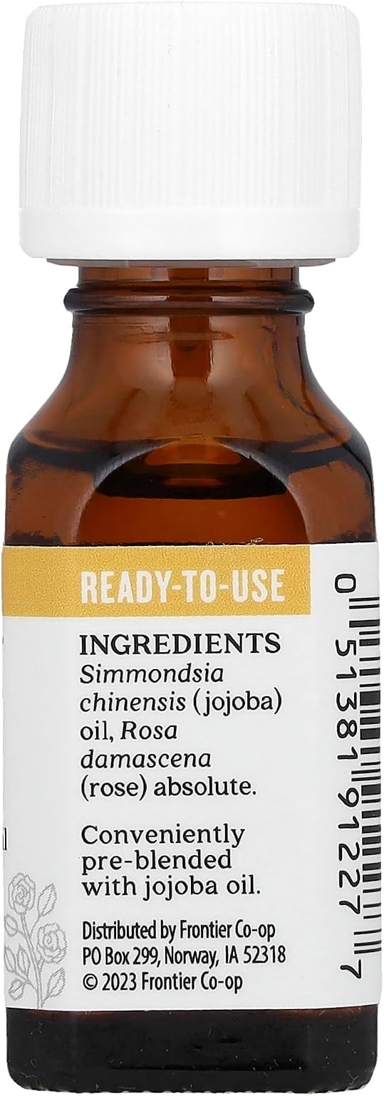 Aura Cacia Precious Essentials Rose Absolute Blend Jojoba Oil, 0.5 Ounce - 6 per case.6