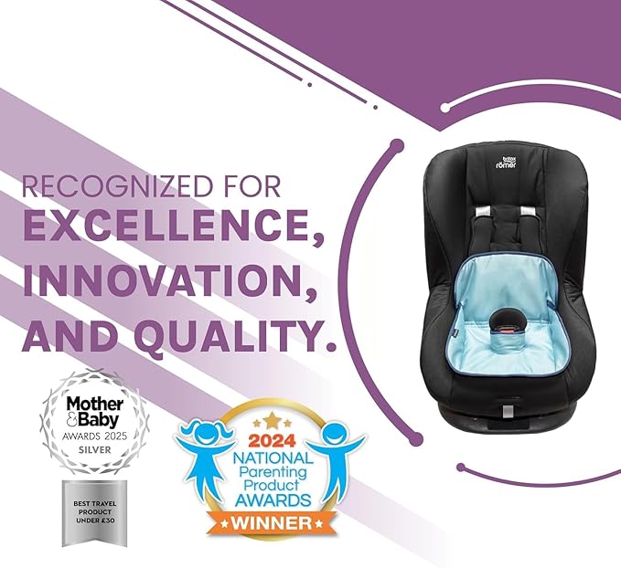 Lynmark® Potty Training Car Seat Protector Cover - Waterproof Soft Piddle Pads for Toddlers and Baby Carseat - Travel-Friendly Universal Washable Liner Mat for Spills, Nappy Leaks, Accidents - Navy