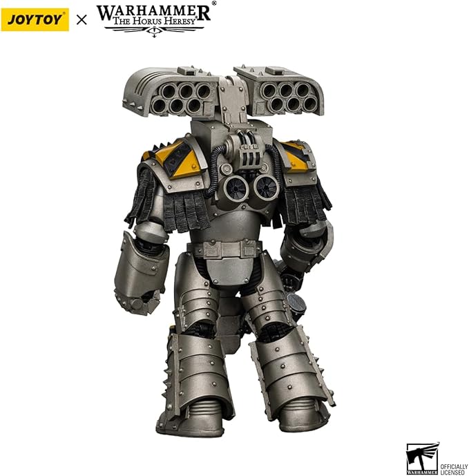 JOYTOY Warhammer The Horus Heresy lron Warriors Tyrant Siege Terminator with Rocket Launcher 1:18 Scale Action Figure Mecha Joy Toy Collection Model 5.4 inch