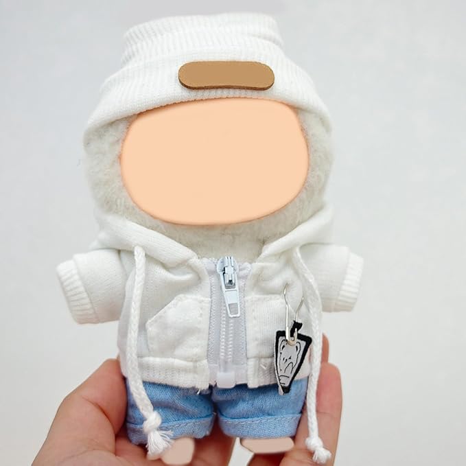 Clothes Sets Suitable for 17cm Dolls (Only Clothes No Doll ) Hoodie Clothing Accessories, Cardigan Outfits Suitable for Doll Soft Clothing Replacement