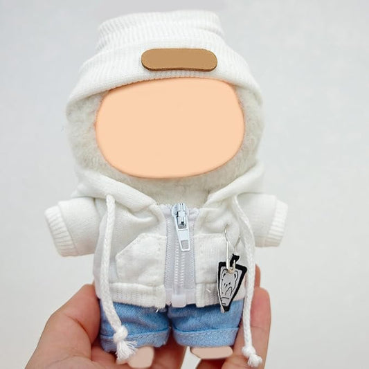 Clothes Sets Suitable for 17cm Dolls (Only Clothes No Doll ) Hoodie Clothing Accessories, Cardigan Outfits Suitable for Doll Soft Clothing Replacement