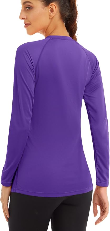 MAGCOMSEN Women's Long Sleeve Shirts UPF 50+ Sun Protection Shirts for Hiking Fishing Workout Rash Guard