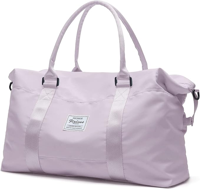 Travel Duffel Bag, Carry On Overnight Weekender Bags for Women | Travel Bag with Wet Pocket & Trolley Sleeve, For Spirit Airlines 18x14x8 Personal Item Bag