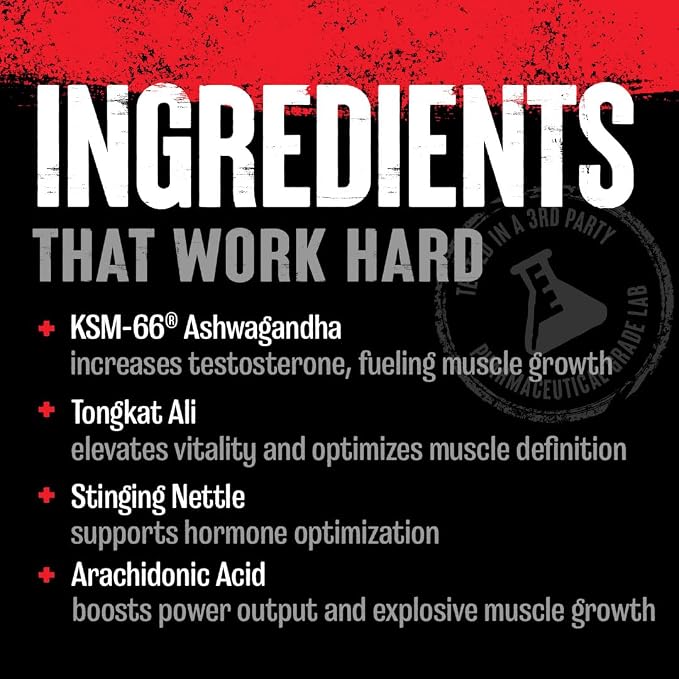 Animal Test Testosterone Booster for Men - Male Enhancing Supplement Libido Booster for Strength Athletes & Bodybuilders to Increase Stamina, Endurance, Muscle Growth, All-in-One Packs – 21 Day Cycle