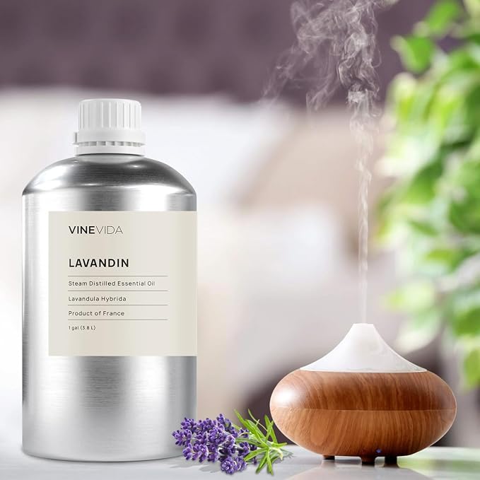 VINEVIDA Lavandin Essential Oil - Gallon Lavandin Oil Undiluted - Bulk Gallon Essential Oil for Soap Making
