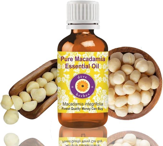 dève herbes Pure Macadamia Oil (Macadamia ternifolia) Cold Pressed 100ml (3.38 oz)