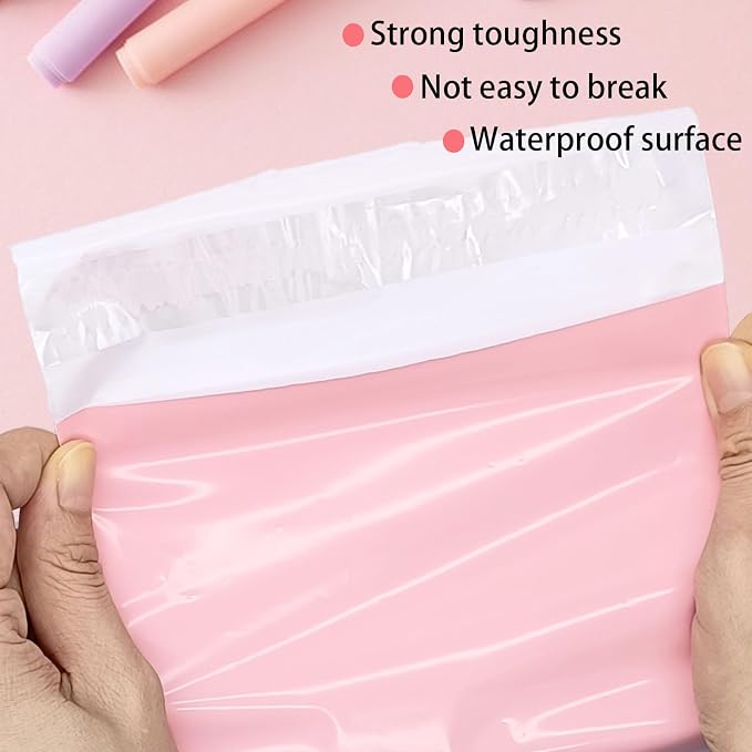 Sanitary Napkin Disposal Bags Feminine Hygiene Bags,100Pcs, Pink, 5.9x9.8IN | Disposable Period Trash Bags, 1.67 Mil Thickness, Self-adhesive, For Pads and Tampons, Blocks Odors