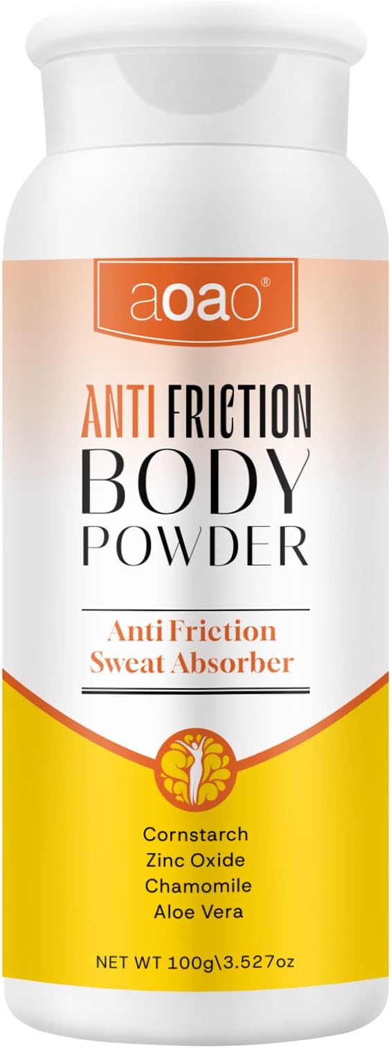 Women's Dry Body Powder, Sweat Absorb Talc-Free Dusting Powder for Curvy Figures, Hypoallergenic Anti-Friction Formula, Chafe-Free Between Legs During Exercise Or Walking, Multi-Use for Foot, 3.53oz