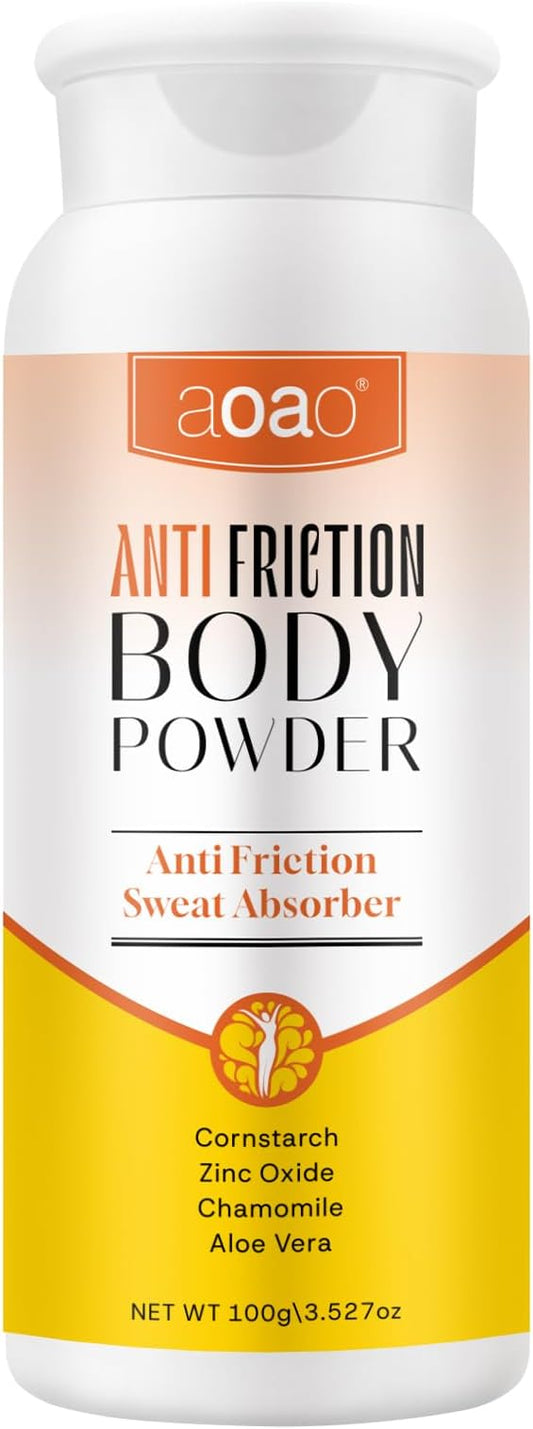 Women's Dry Body Powder, Sweat Absorb Talc-Free Dusting Powder for Curvy Figures, Hypoallergenic Anti-Friction Formula, Chafe-Free Between Legs During Exercise Or Walking, Multi-Use for Foot, 3.53oz