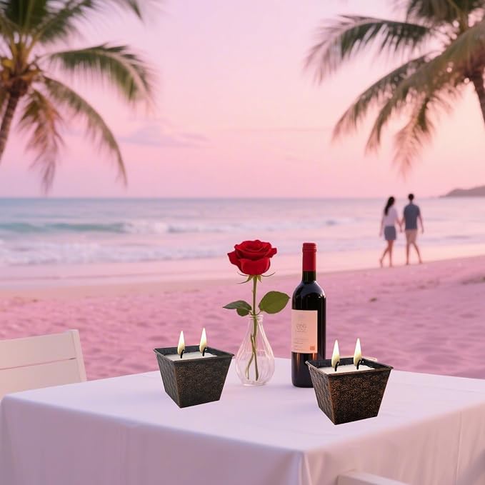 Pink Sands Scented Candle for Summer,Outdoor Beach Candles Set,Pink Sands & Ocean Breeze Two Scents Mixed Pack of 2 Candles,Long Burning Candle with 2 Wicks,Large Lemon Candles for Patio Backyard